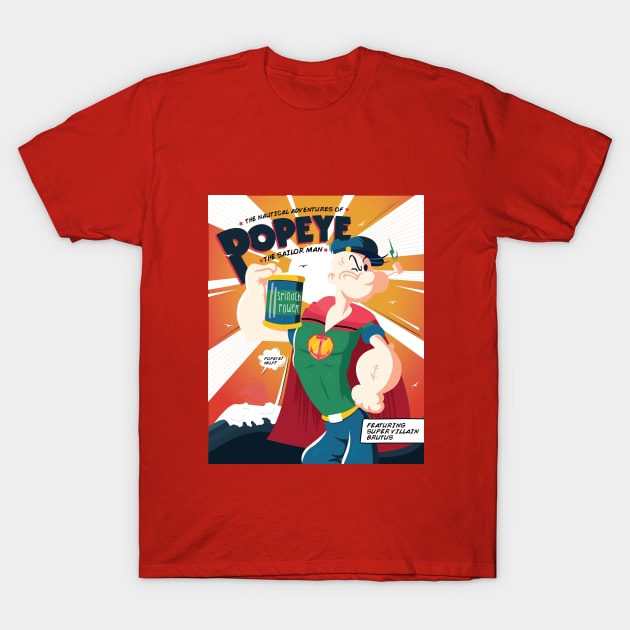 The nautical adventures of Popeye T-Shirt by hoooyaa